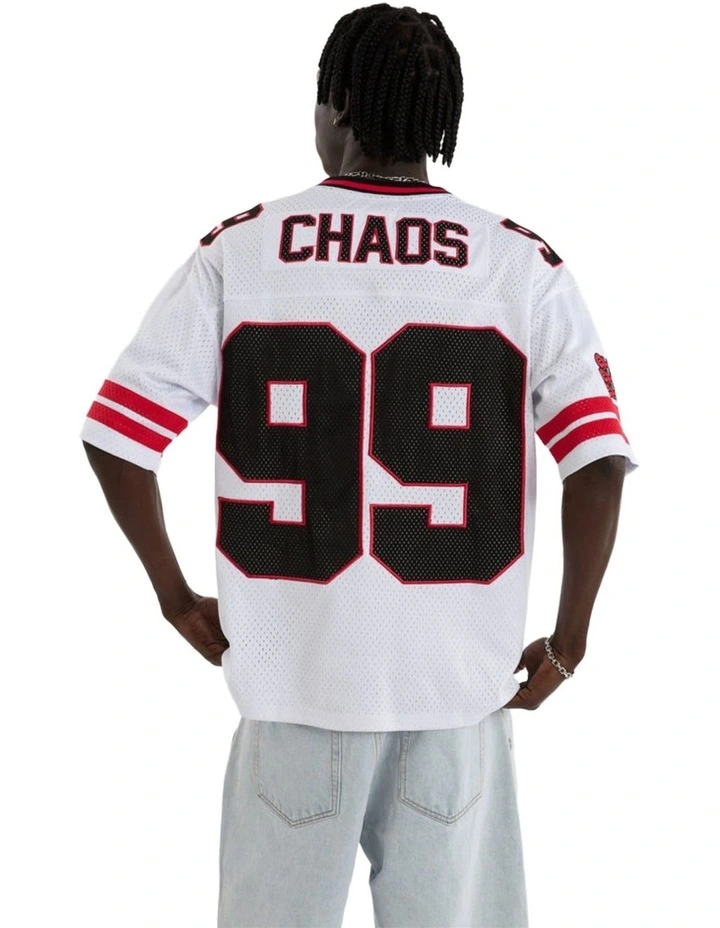 Star Football Jersey T-shirt in White image 2