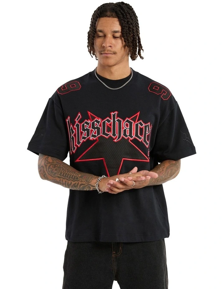 Insane Loopback Street Tee in Anthracite Black image 1