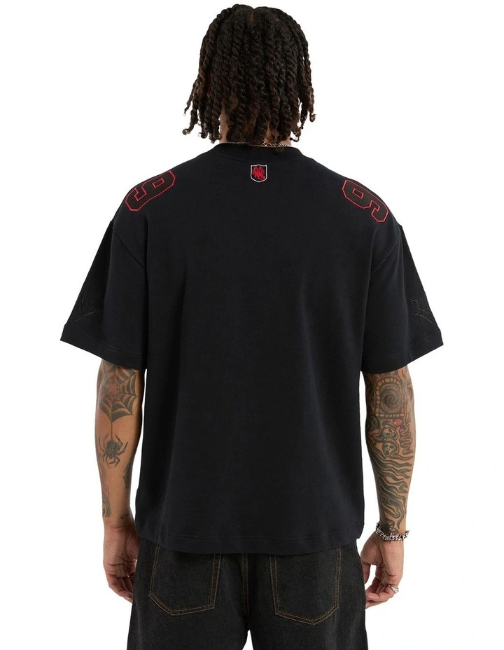 Insane Loopback Street Tee in Anthracite Black image 2