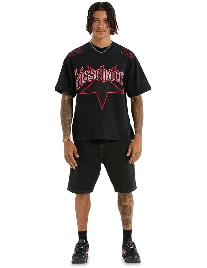 Insane Loopback Street Tee in Anthracite Black image 4