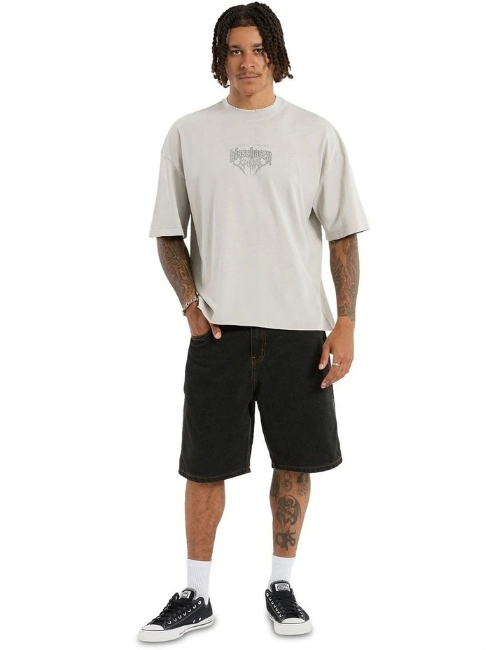 Rocky Cube Tee in Pigment Stone image 4