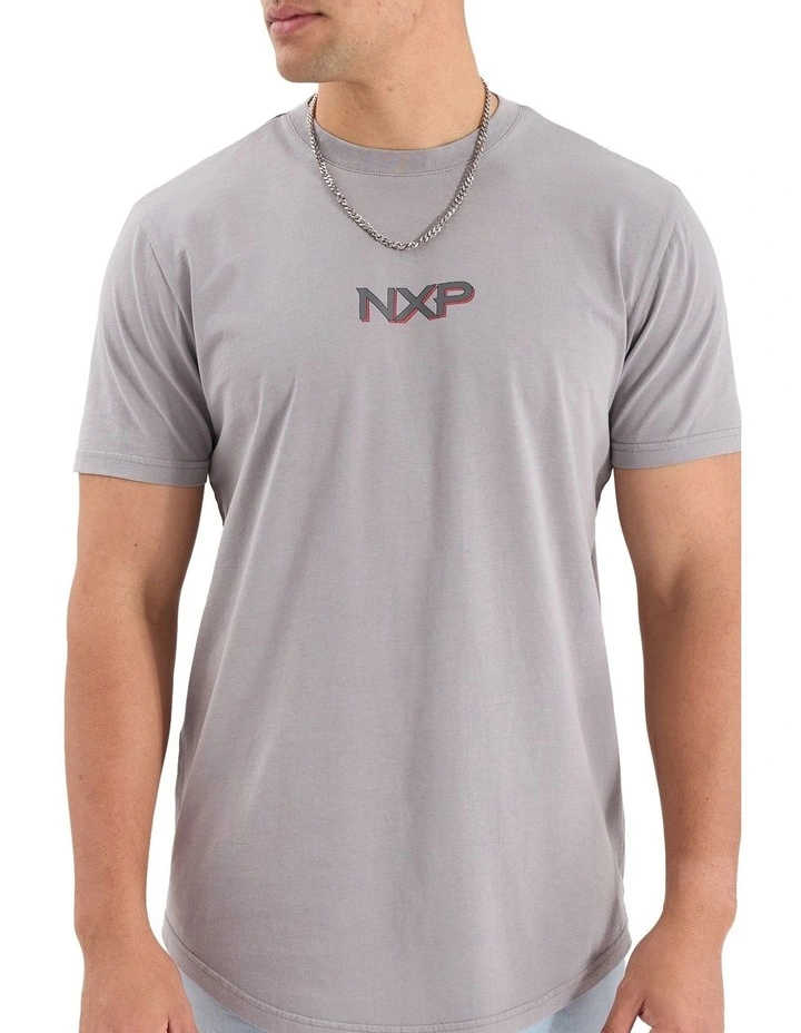 Reverse Dual Curved Tee in Pigment Alloy image 5