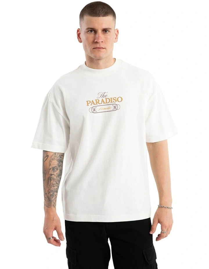 Paradiso Street Tee in Natural White image 3