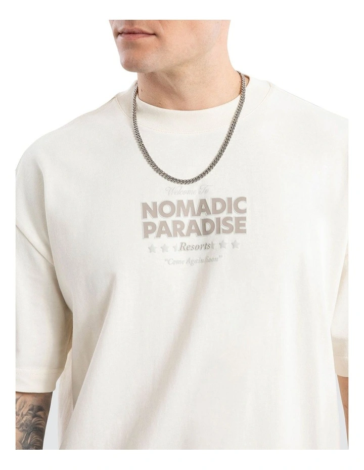 Resort Street Tee in Tofu image 4