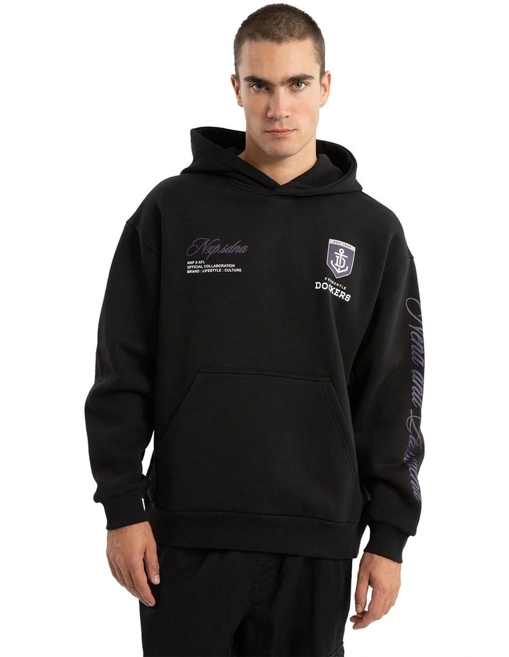 Fremantle Season Hoodie in Black image 2