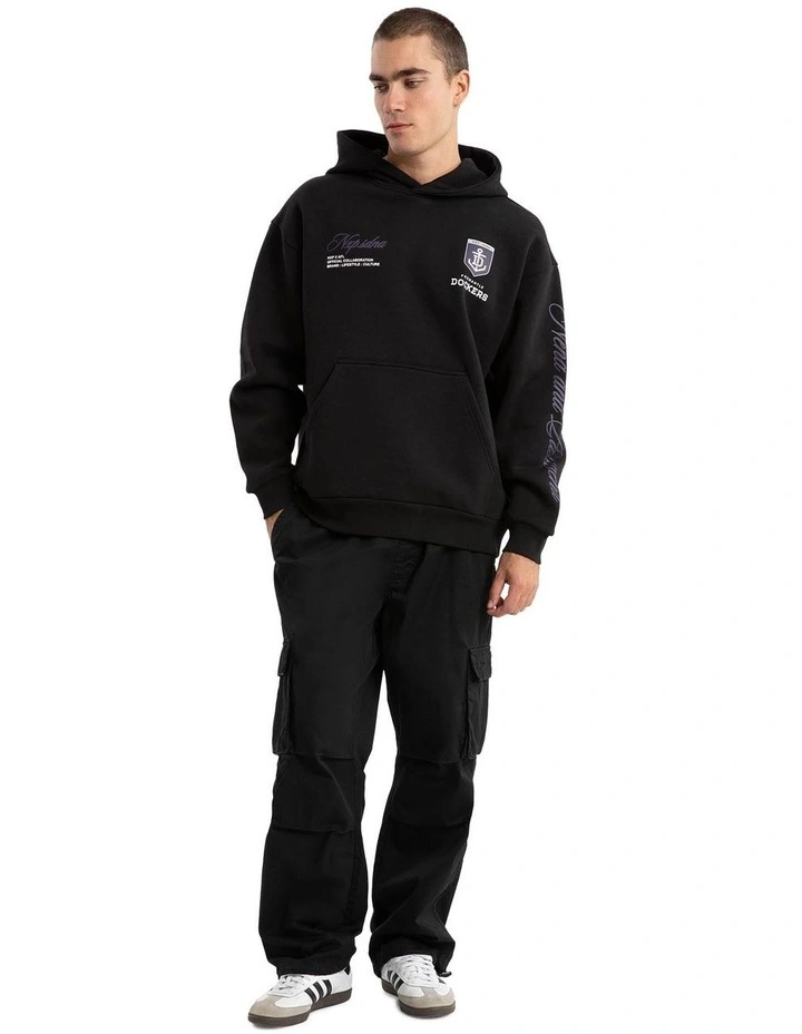 Fremantle Season Hoodie in Black image 3