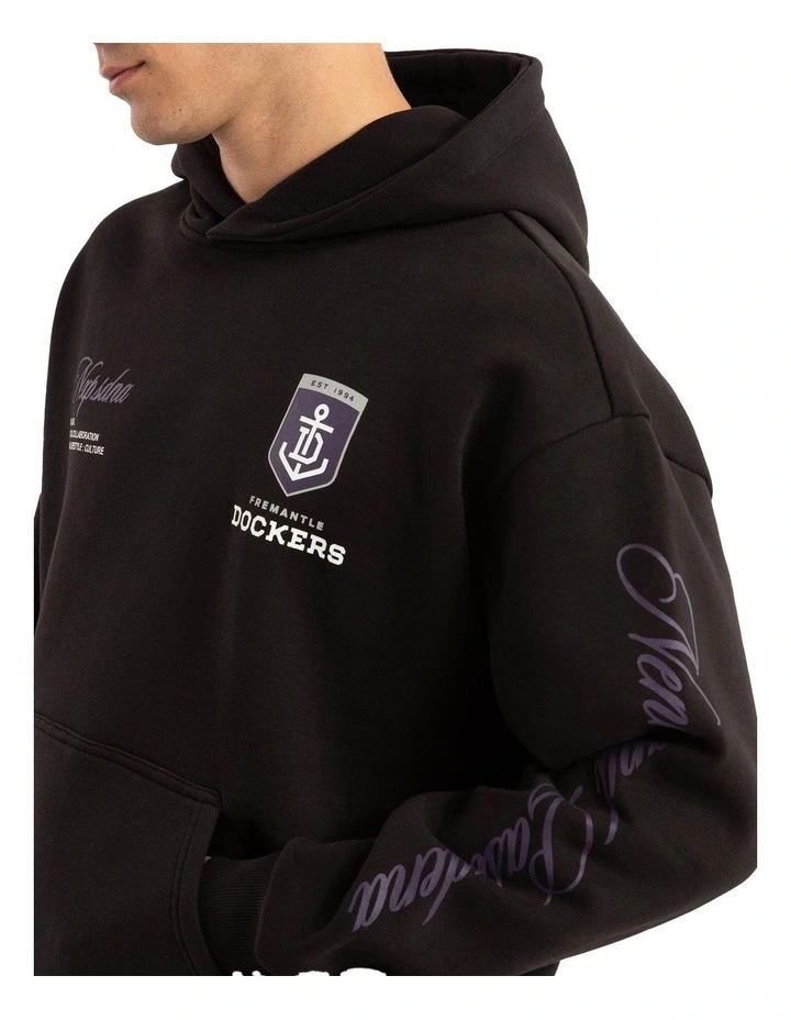 Fremantle Season Hoodie in Black image 4