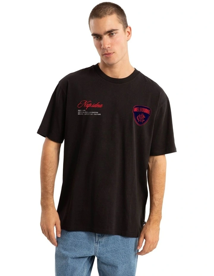 Melbourne Season Tee in Black image 2