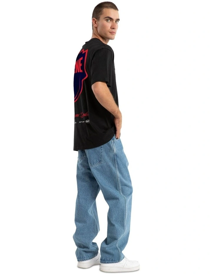 Melbourne Season Tee in Black image 5