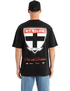 St Kilda Season Tee in Black