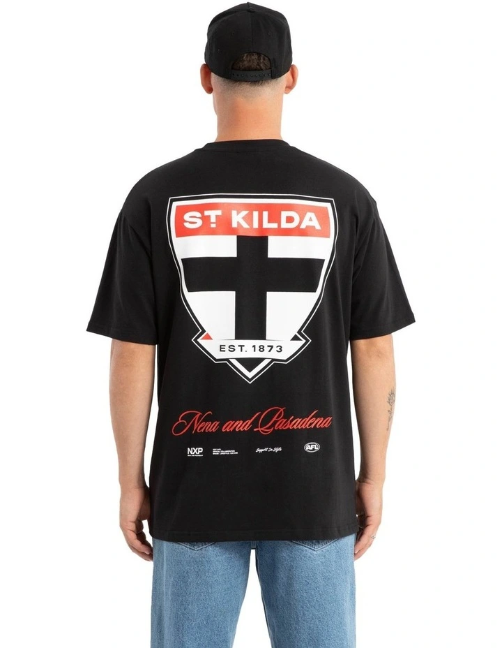 St Kilda Season Tee in Black image 1