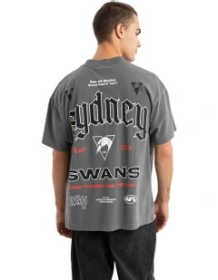 Sydney Stack Tee in Pigment Charcoal