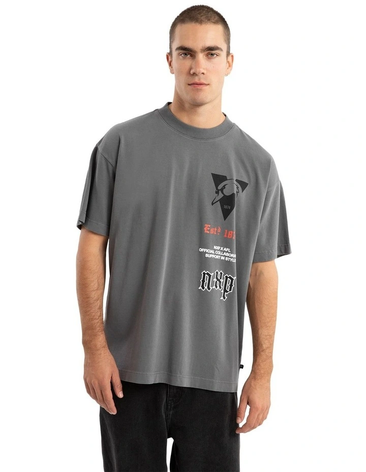 Sydney Stack Tee in Pigment Charcoal image 2
