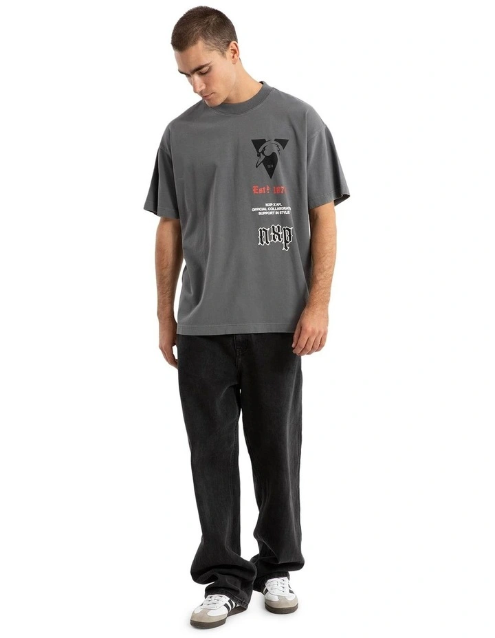 Sydney Stack Tee in Pigment Charcoal image 5