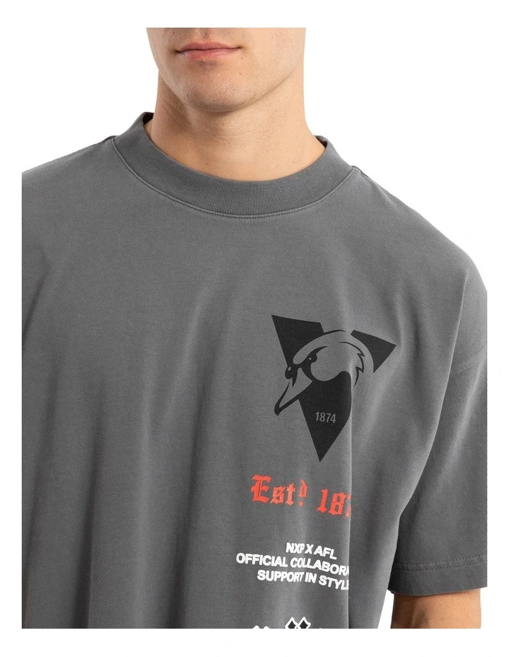 Sydney Stack Tee in Pigment Charcoal image 6