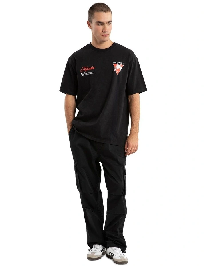 Sydney Season Tee in Black image 3