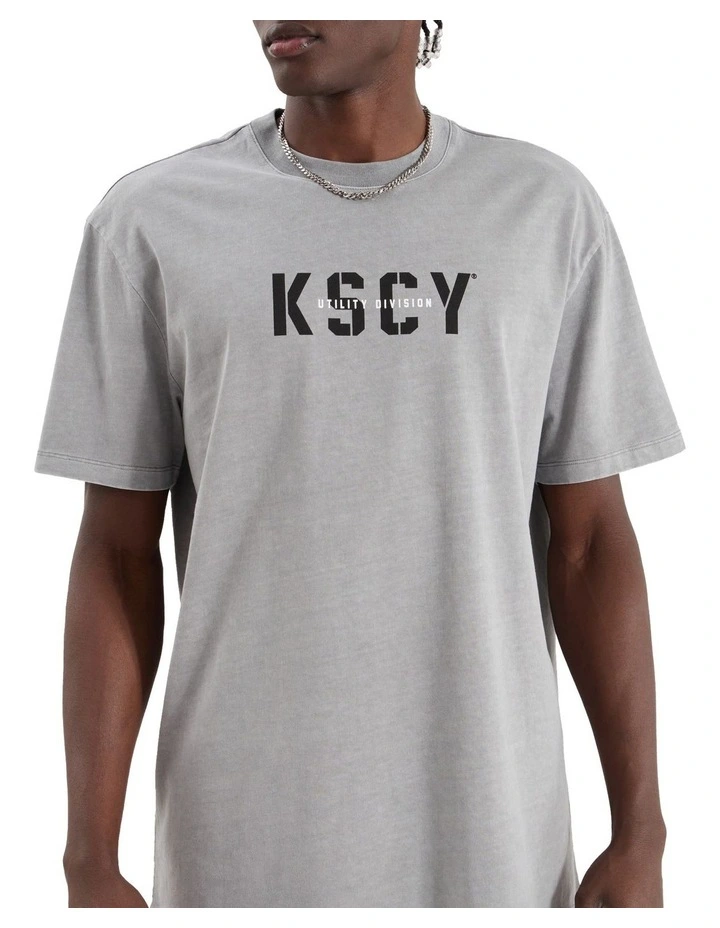 Reinforced Relaxed Tee in Pigment Limestone image 6