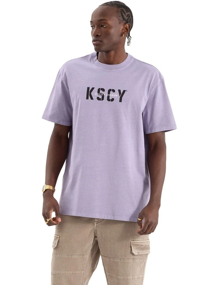 Reinforced Relaxed Tee in Pigment Lavender image 2