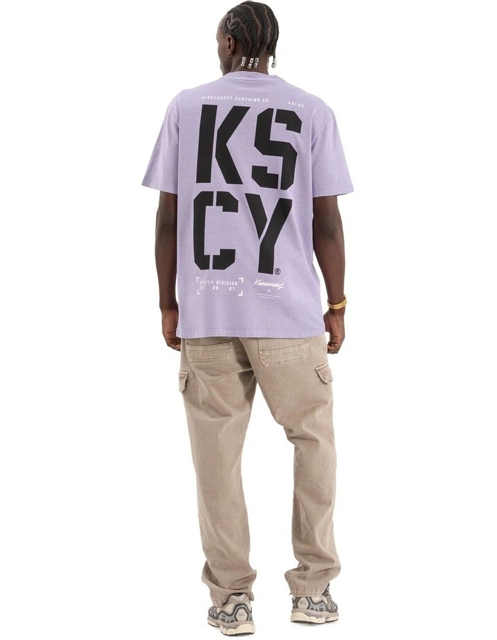 Reinforced Relaxed Tee in Pigment Lavender image 5