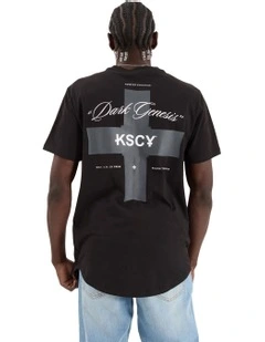 Resolved Dual Curved Tee in Black