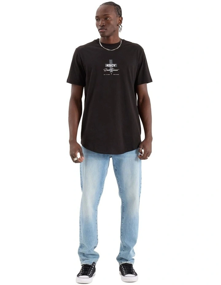 Resolved Dual Curved Tee in Black image 3