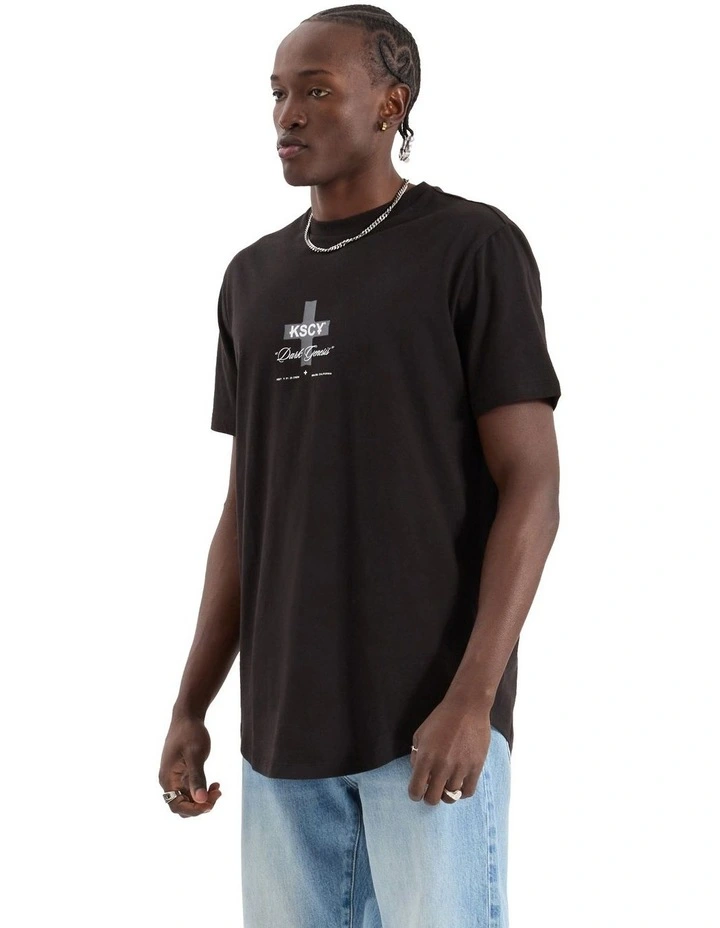 Resolved Dual Curved Tee in Black image 4