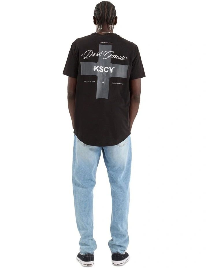 Resolved Dual Curved Tee in Black image 5