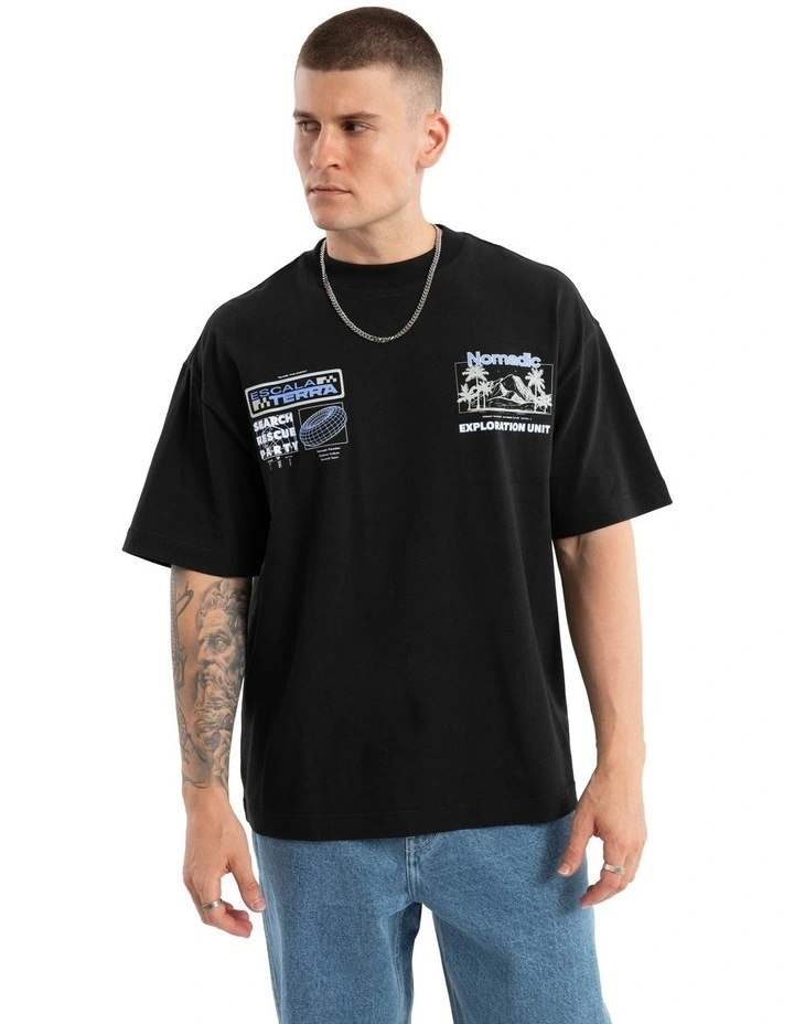 Sponsor Street Tee in Black image 2