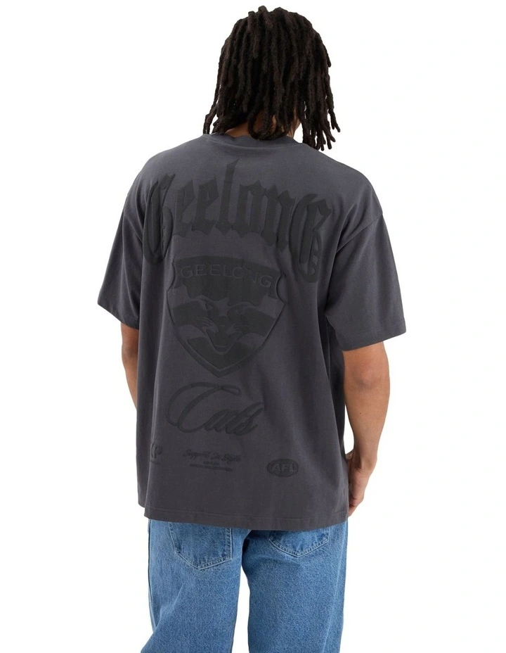 AFL Geelong T18 Raptor Tee in Asphalt image 1