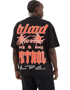 Sweat Street Tee in Jet Black
