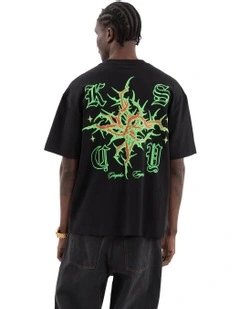 Thorn Street Tee in Jet Black