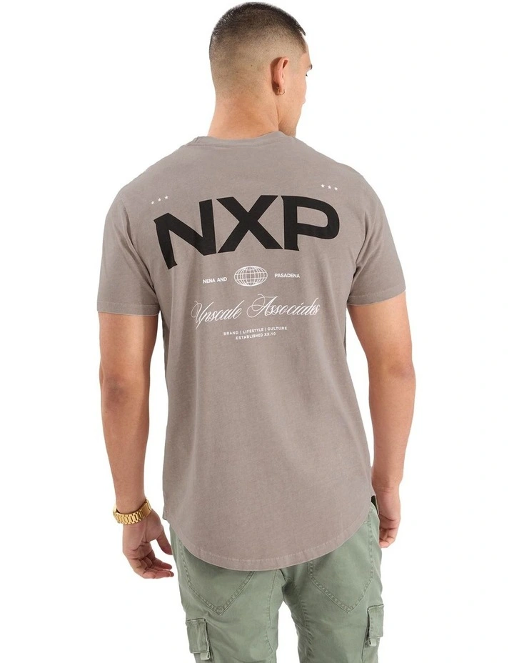 Prancer Dual Curved Tee in Brown image 1
