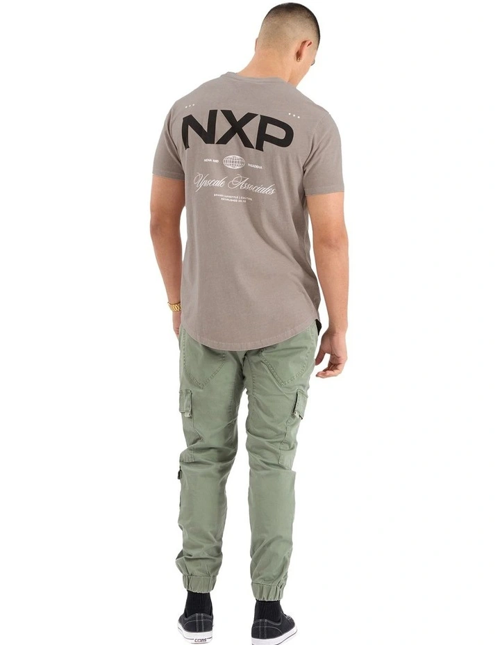 Prancer Dual Curved Tee in Brown image 3