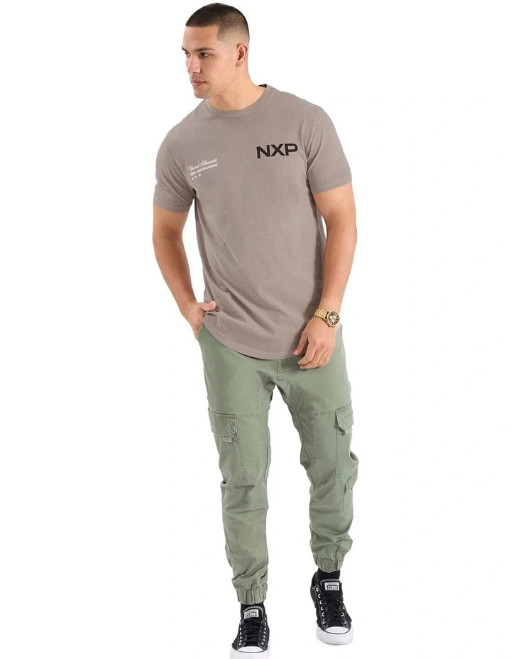 Prancer Dual Curved Tee in Brown image 4