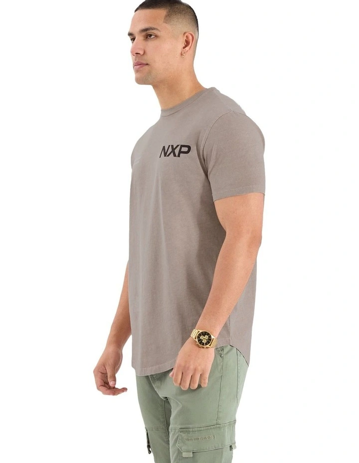 Prancer Dual Curved Tee in Brown image 6