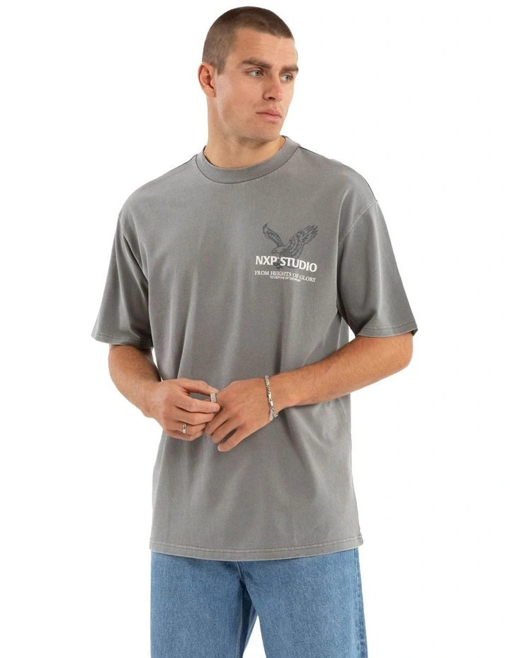 Simulation Box Fit Tee in Grey image 2