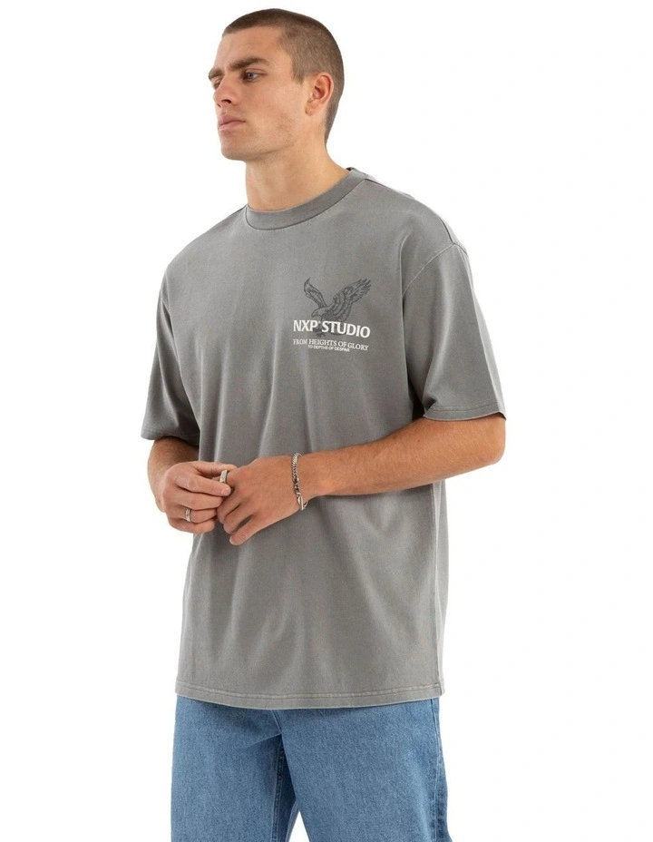 Simulation Box Fit Tee in Grey image 3