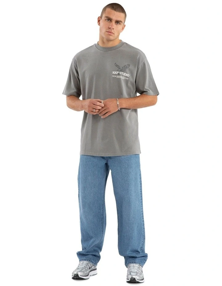 Simulation Box Fit Tee in Grey image 6