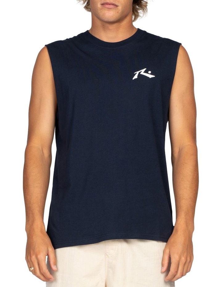 Rusty Competition Muscle Tank Navy Blue 