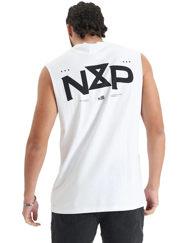 Rogue Relaxed Fit Muscle Tank in Optical White image 1