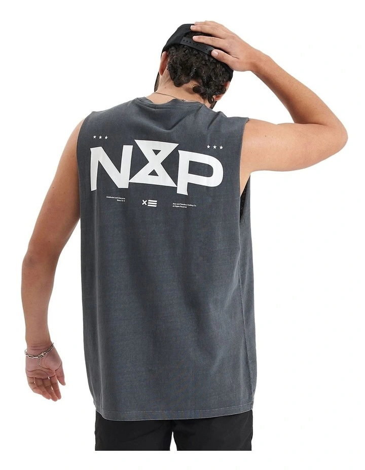 Rogue Relaxed Fit Muscle Tank in Pigment Asphalt image 1