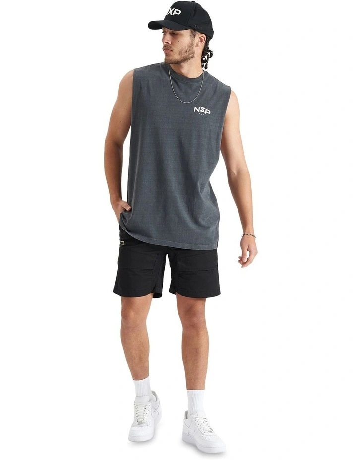 Rogue Relaxed Fit Muscle Tank in Pigment Asphalt image 4