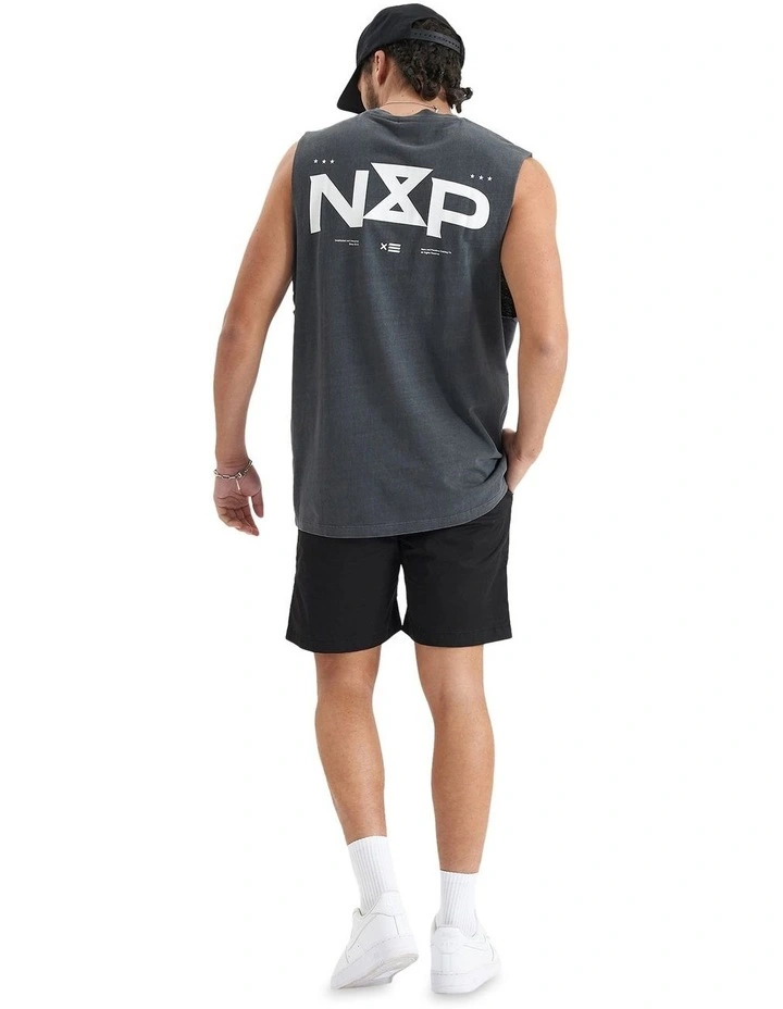 Rogue Relaxed Fit Muscle Tank in Pigment Asphalt image 5