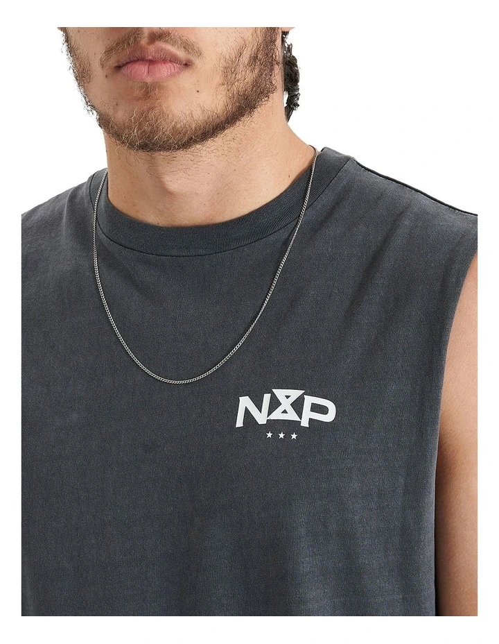 Rogue Relaxed Fit Muscle Tank in Pigment Asphalt image 6