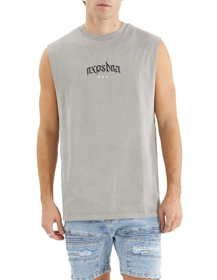 Neutron Scoop Back Muscle Shirt in Pigment Gull image 2
