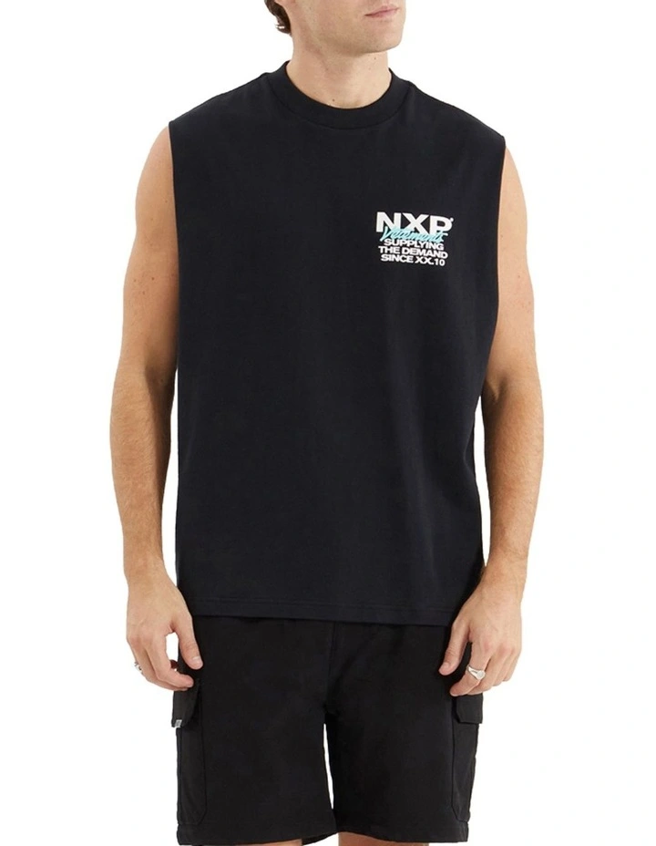 Fixture Street Muscle Tee in Anthracite Black image 2