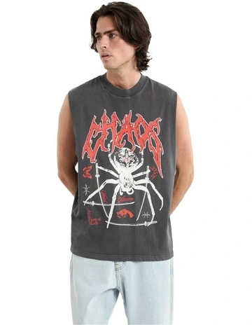 Katana Street Muscle Shirt in Grey