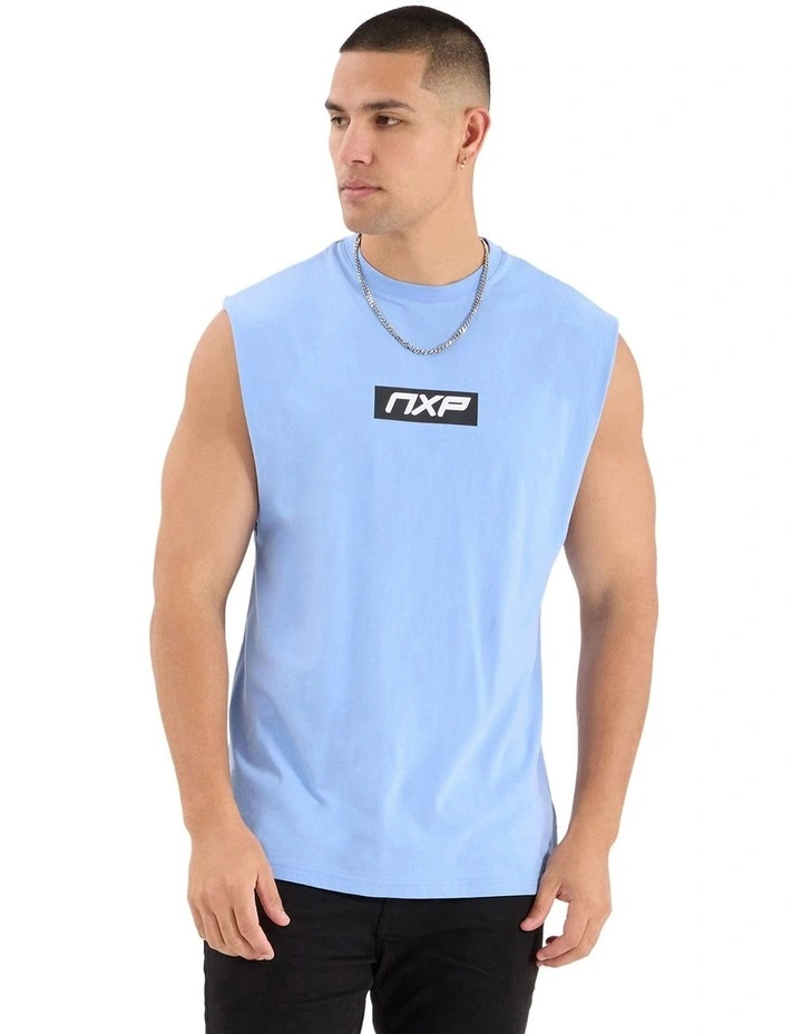 Station Scoop Back Muscle in Vista Blue image 1