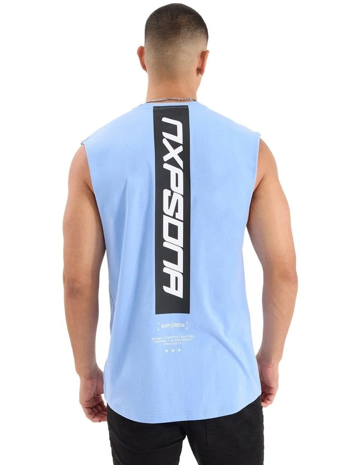 Station Scoop Back Muscle in Vista Blue image 2