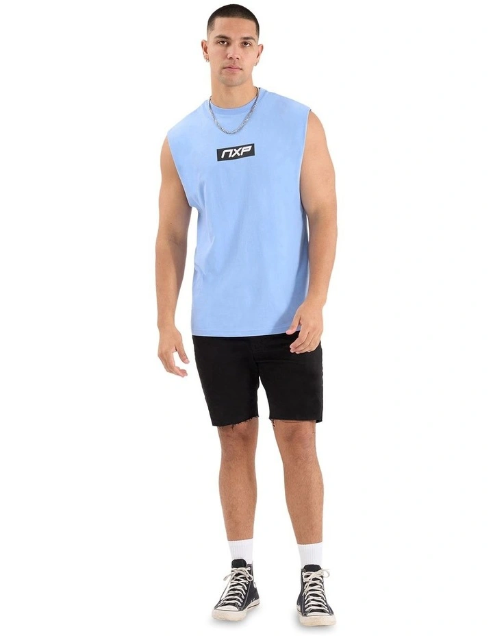 Station Scoop Back Muscle in Vista Blue image 3